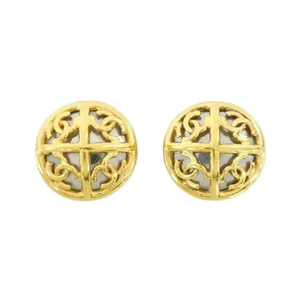 CHANEL Silver Earrings